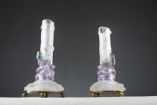 Baccarat, Soliflore Snake and Beetle Vase, French Art Nouveau Late 1800s