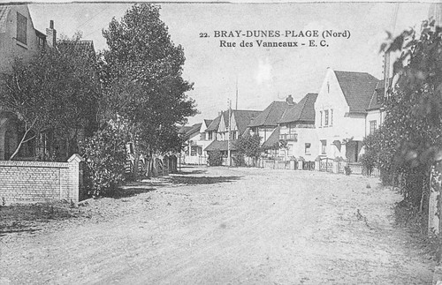 Cpa bray dunes rue des - bray,