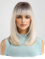 Perruque Synthétique Blond