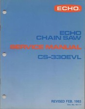ECHO CHAIN SAW SERVICE MANUAL