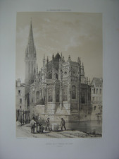 Grande lithographie Abside de