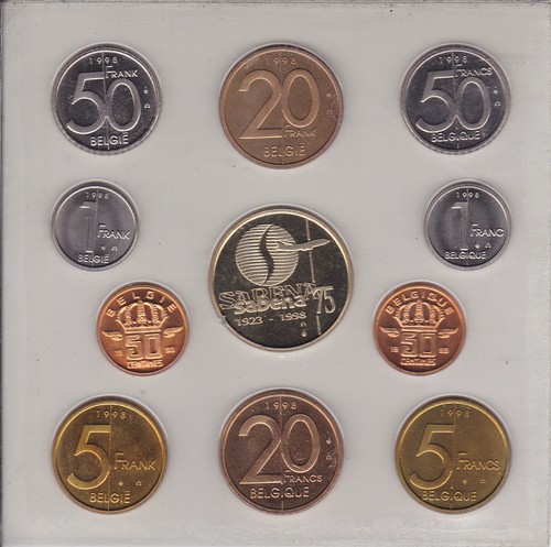Set belgique francs frank 1998 - francs,