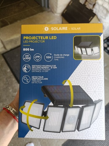 Projecteur led solaire - led,