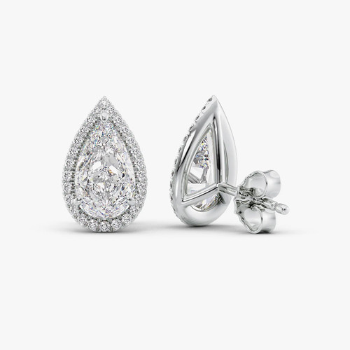 Boucle oreille clou diamant - boucle, d'oreille