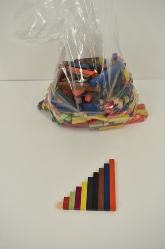 Vintage wooden cuisenaire rods - wooden,