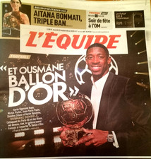 L'EQUIPE 23 septembre 2025 # OM 1-0 PSG, Ousmane DEMBELE  Ballon d'OR 2025 !!!