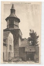 63 BESSE , LE BEFFROI , LA PORTE DE VILLE
