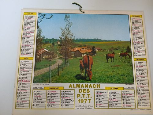 Calendrier almanachs poste - calendrier, la