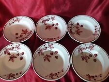 6 assiettes Creuses anciennes  badonviller modèle Tamaris,2 Lots Dispos