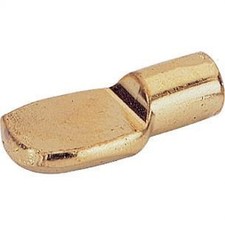 Lot  24 Taquets doré à Enfoncer, Ø 5 mm pour Etagères ,Tablette,Larg 7 mm (Vrac)