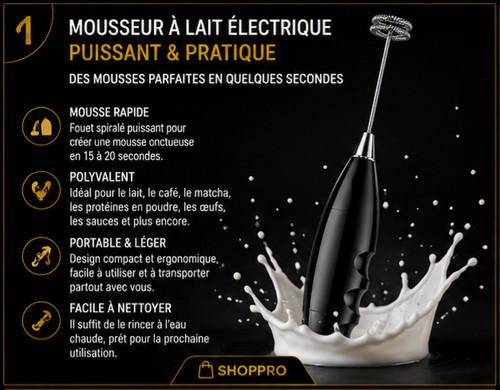 Mousseur lait électrique - à,