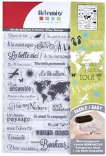 Tampon Clear - Mots du Voyage - 37 Tampons Transparents Autre Transparent 15 ...