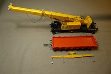 Lot, Kibri HO Grue téléscopique non motorisée + wagon Roco !!!
