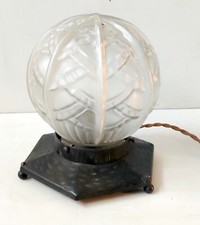 LAMPE A POSER GLOBE VERRE