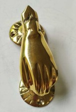 Heurtoir de porte/Marteau de porte Design en forme de main, en laiton poli 