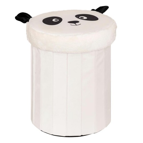 Pouf coffre pliable panda - pliable, "panda"