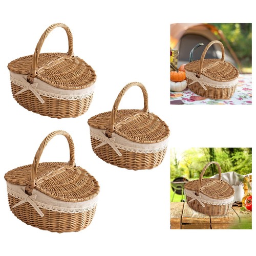 Panier pique nique osier - pique-nique, en