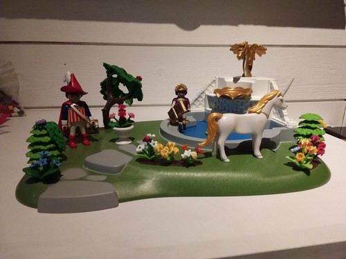 Playmobil licorne fontaine - et,