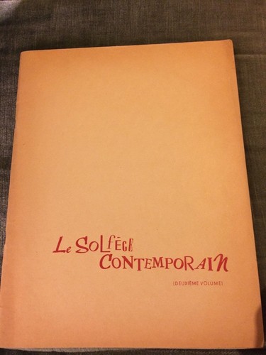 Solfège contemporain vol - le,