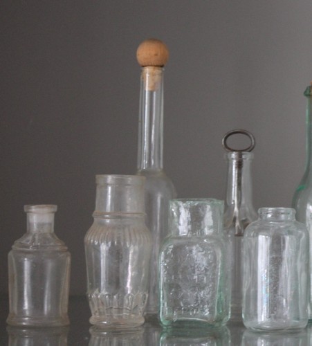 Bouteilles pharmacie verre - bouteilles,