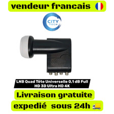 LNB Quad Tête Universelle 0,1