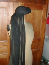Rare Ancien Chapeau de Deuil