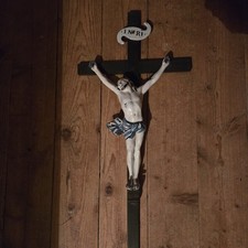 Christe En Faïence 18 Eme