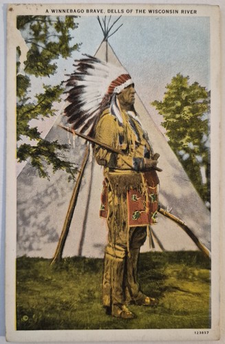 Vintage postcard winnebago - vintage,