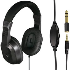 Casque Thomson Avec Câble 8M Over-Ear 3,5Mm 6,35Mm Jack TV Audio Musique HiFi