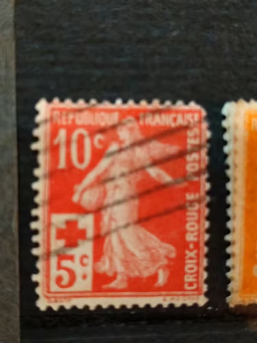 Timbre france croix rouge - timbre,