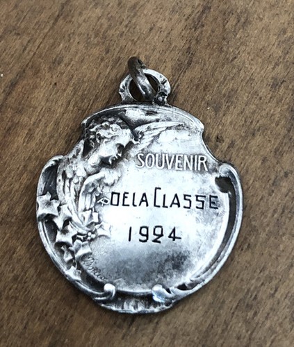 Medaille art nouveau ange - medaille,