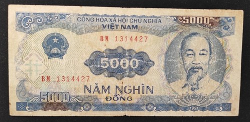Viêt nam billet 5000 - viêt-nam, dong