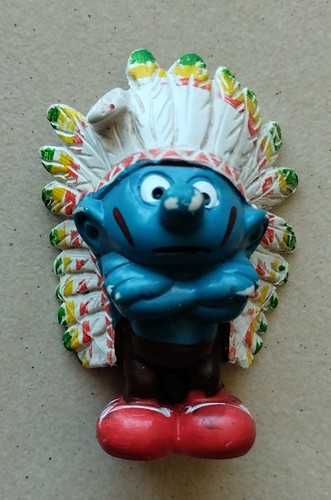Figurine schtroumpf chef - figurine,