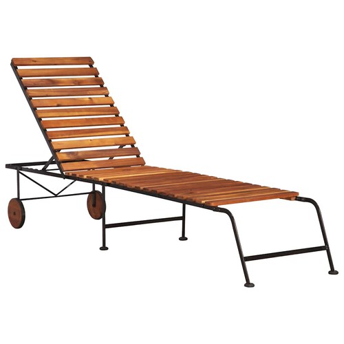 Bois acacia massif chaise - bois,