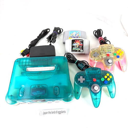 Console n64 clear blue - console,