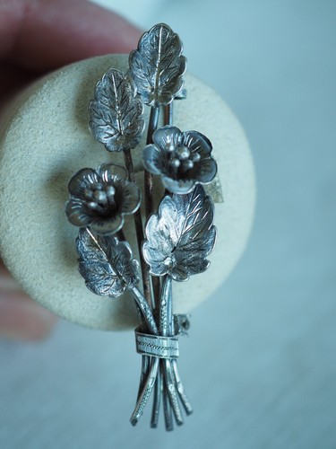 Broche ancienne argent - broche,