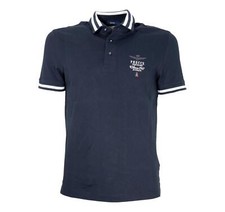 Aeronautica militare Polo Hommes En Piqué 'Flèches Tricolor PO1758 Couleur Bleue