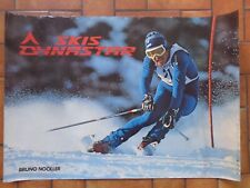 SKIS DYNASTAR Bruno Nockler Affiche publicitaire ancienne vintage ad