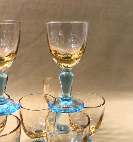 Verre liqueurs signé - verre, à