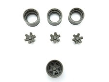 Jantes Gotti AV/AR (2 tailles) - ø22 mm - Résine - 1:18