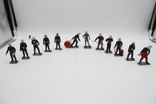 STARLUX - POMPIERS - 12 FIGURINES - ANCIEN CASQUE ADRIAN - 1/32 - ANCIEN -