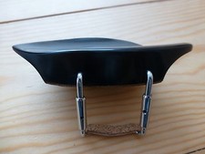 Ébène Violon Mentonnière, Rare Morajet Modèle, Avec Bouché Pince ,4/4, De GB