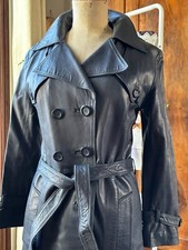 VINTAGE superbe MANTEAU CUIR