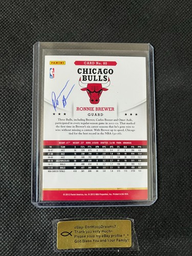 Ronnie brewer autographed - -,