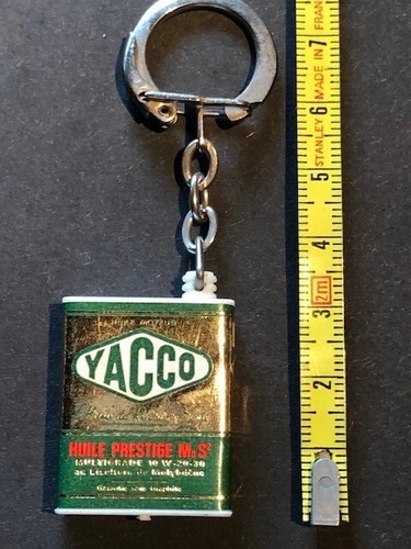 Porte clé yacco bidon - bidon, d'huile
