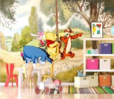 Disney Enfants Pièce Peint Winnie Pooh Tigre Porcelet Bourriquet 360x270cm