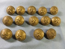 BOUTON doré 22 mm à ETOILE CENTRALE *HOPITAUX MILITAIRES*B & Ce Lyon* A L'UNITE