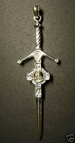 Pendentif épee avec croix - pendentif,