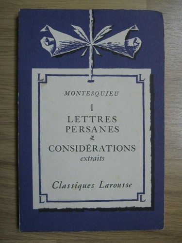 Lettres persanes - ,