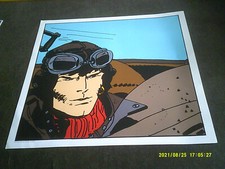 EPUISE POSTER SERIGRAPHIE  HUGO PRATT VERTIGE GRAPHIC CORTO MALTESE AVIATEUR